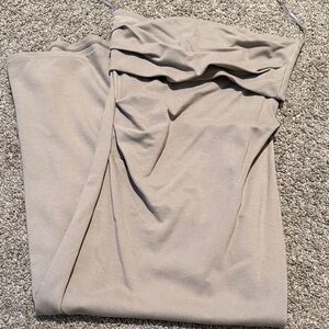 Elegant Zara Tan Strapless Dress